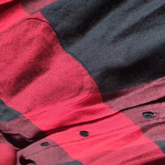 Athleta red and black lumberjill flannel - Picture 3 of 9